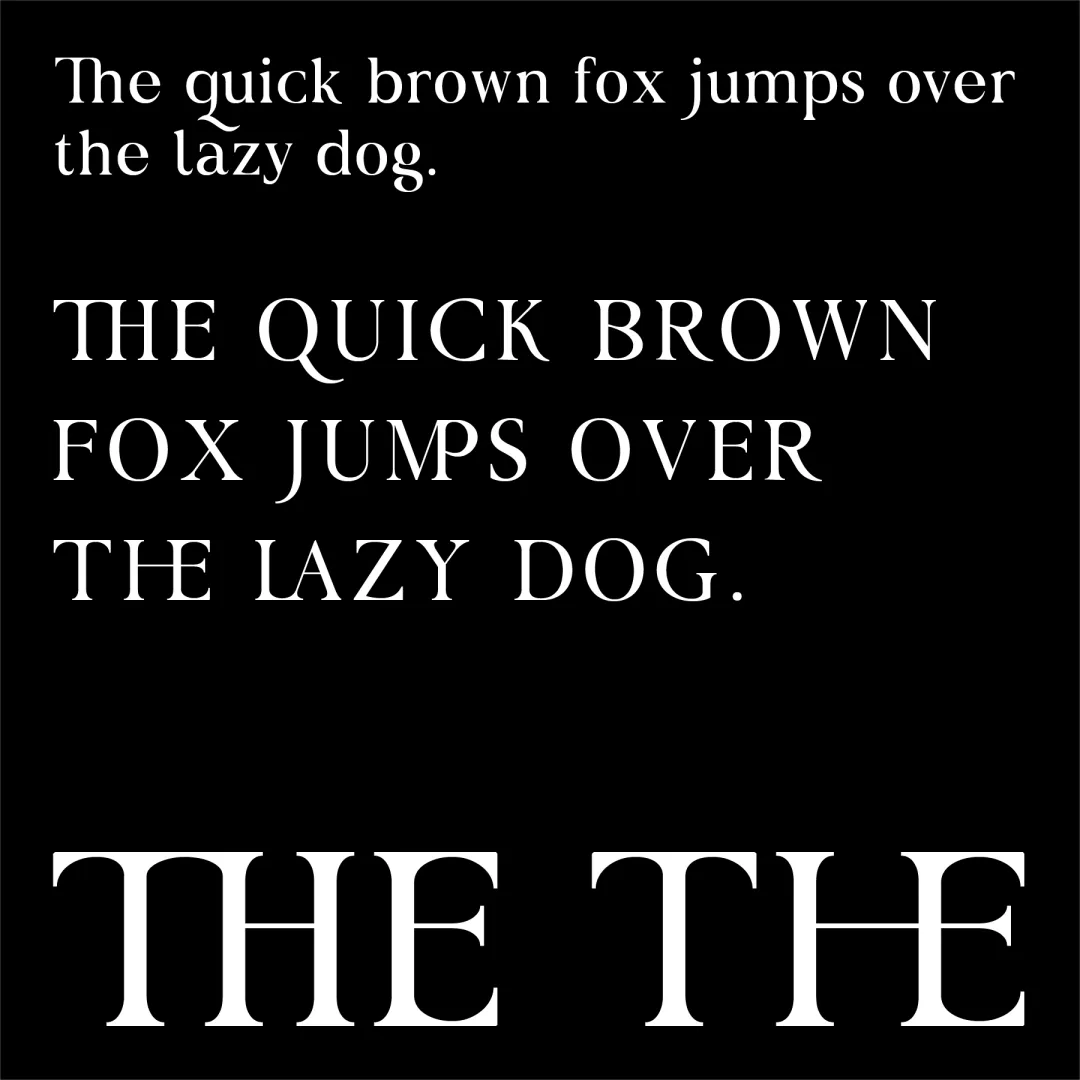 想找高级感？试试这款自带贵族基因的专业衬线体