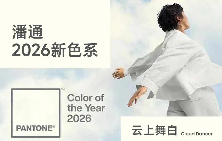 超多案例！四个章节读懂2026潘通年度色「云上舞白」