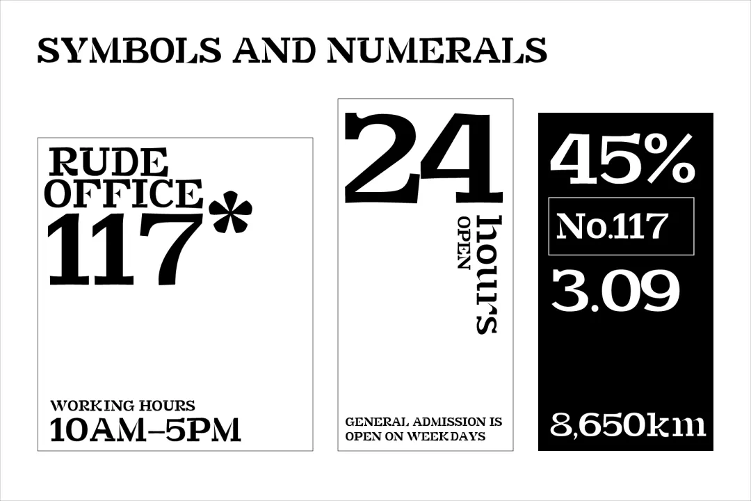 粗犷不羁有力！自带摇滚滤镜的免费商用字体Rude