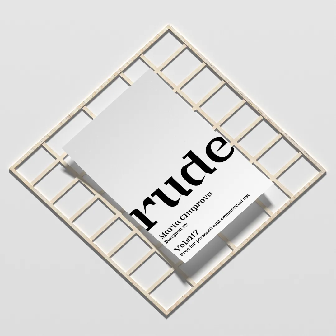 粗犷不羁有力！自带摇滚滤镜的免费商用字体Rude