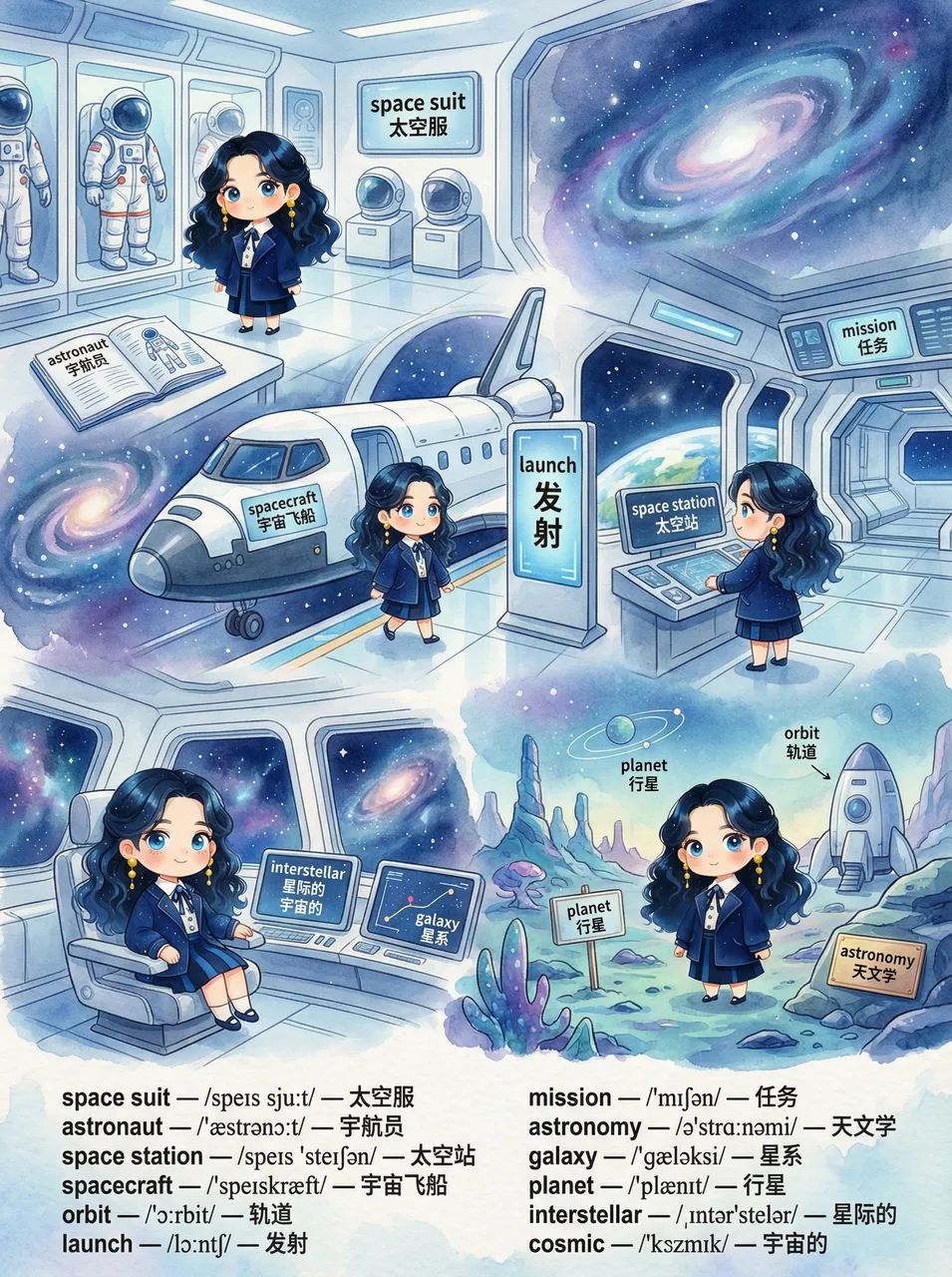 提示词模板来了！教你用AI一键生成卡通动漫英语单词卡