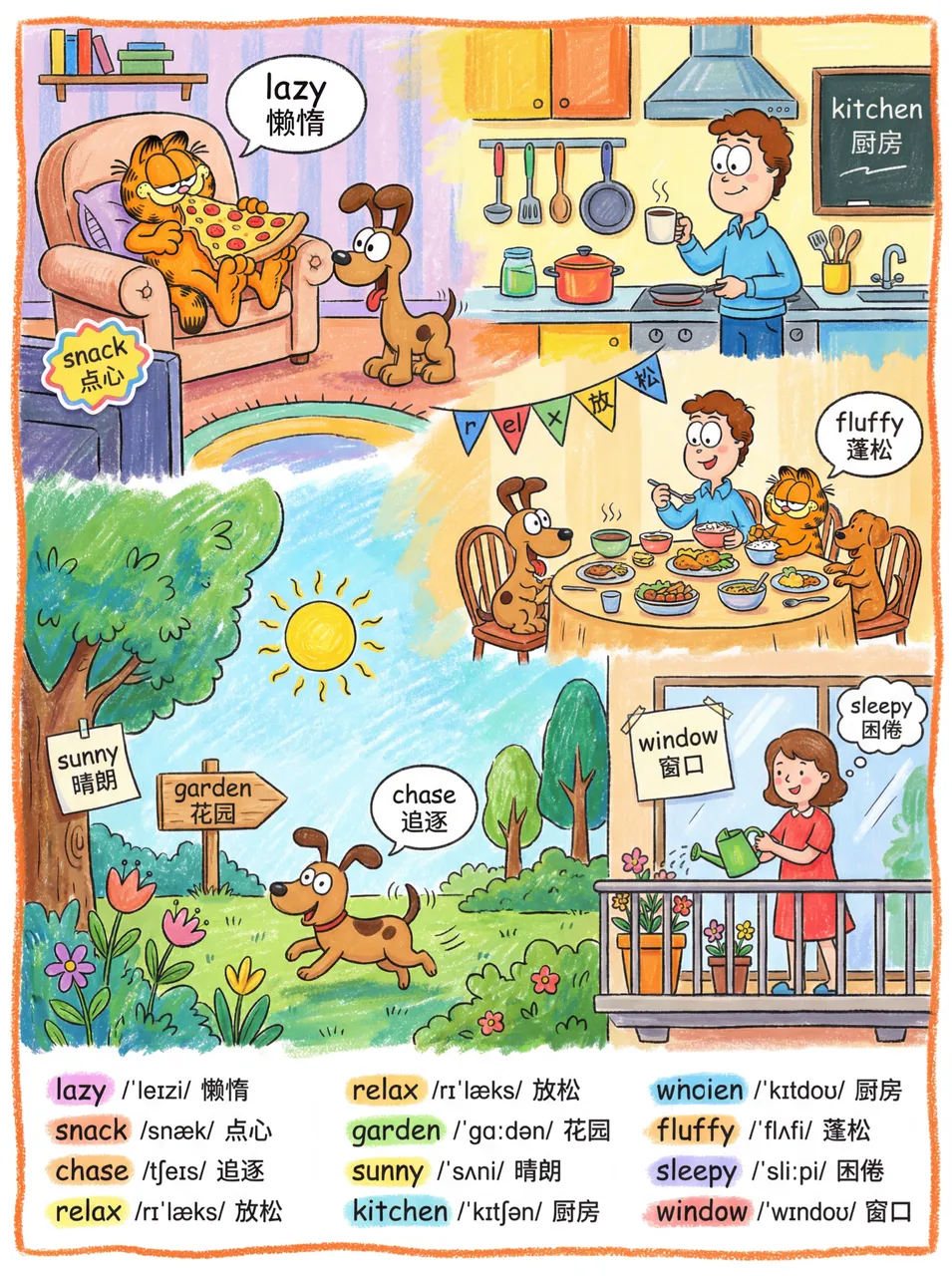 提示词模板来了！教你用AI一键生成卡通动漫英语单词卡