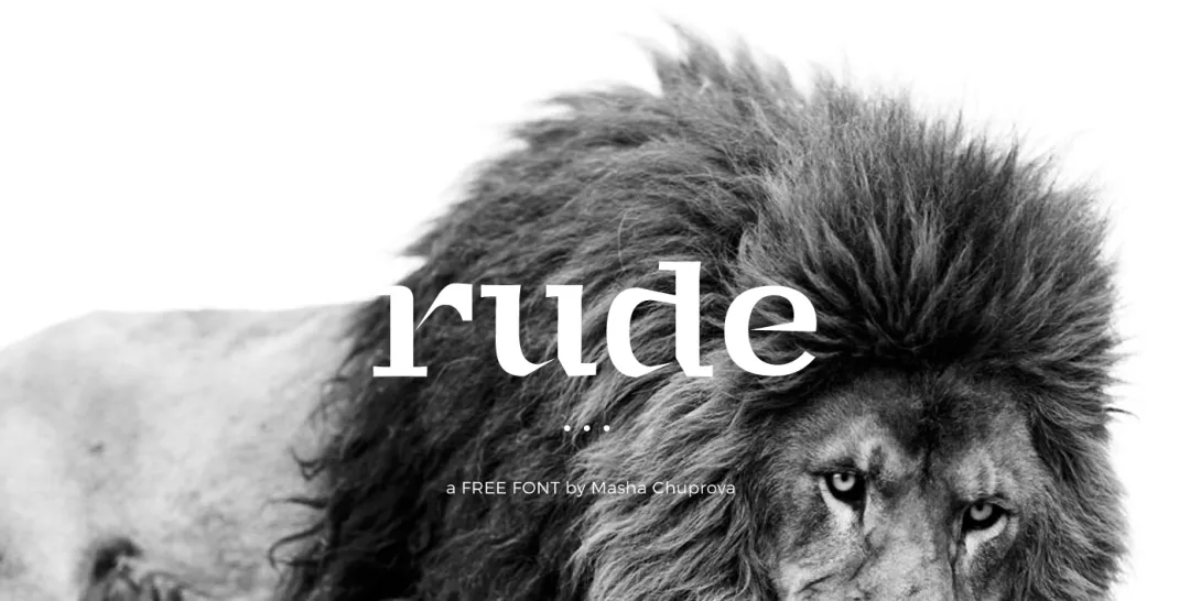 粗犷不羁有力！自带摇滚滤镜的免费商用字体Rude