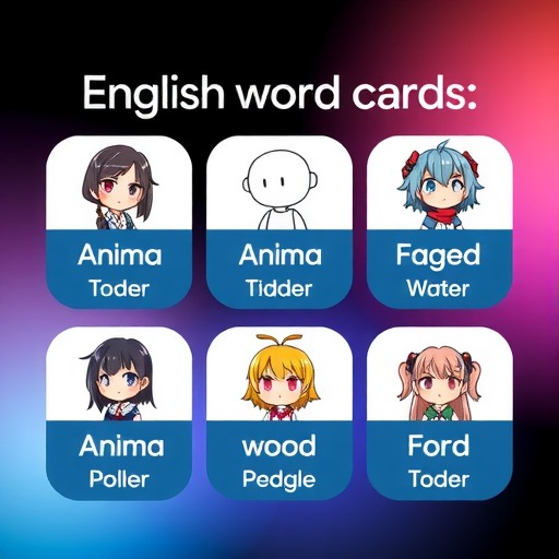 提示词模板来了！教你用AI一键生成卡通动漫英语单词卡(图15)