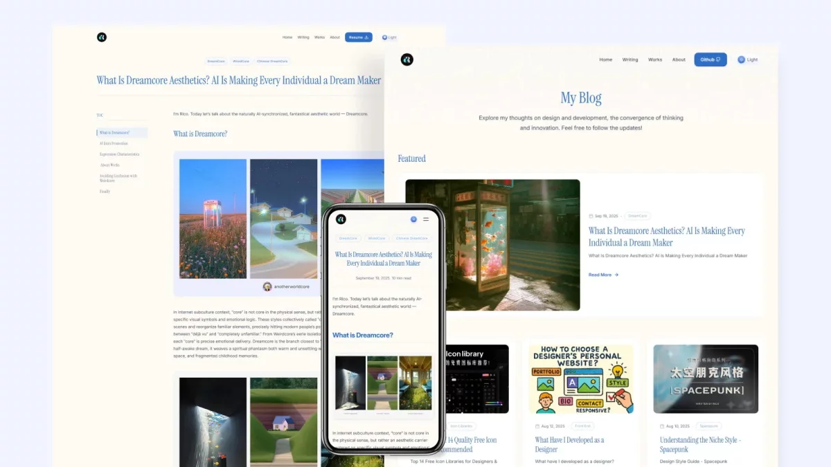 保姆级教程！设计师个人网站全流程指南：设计篇