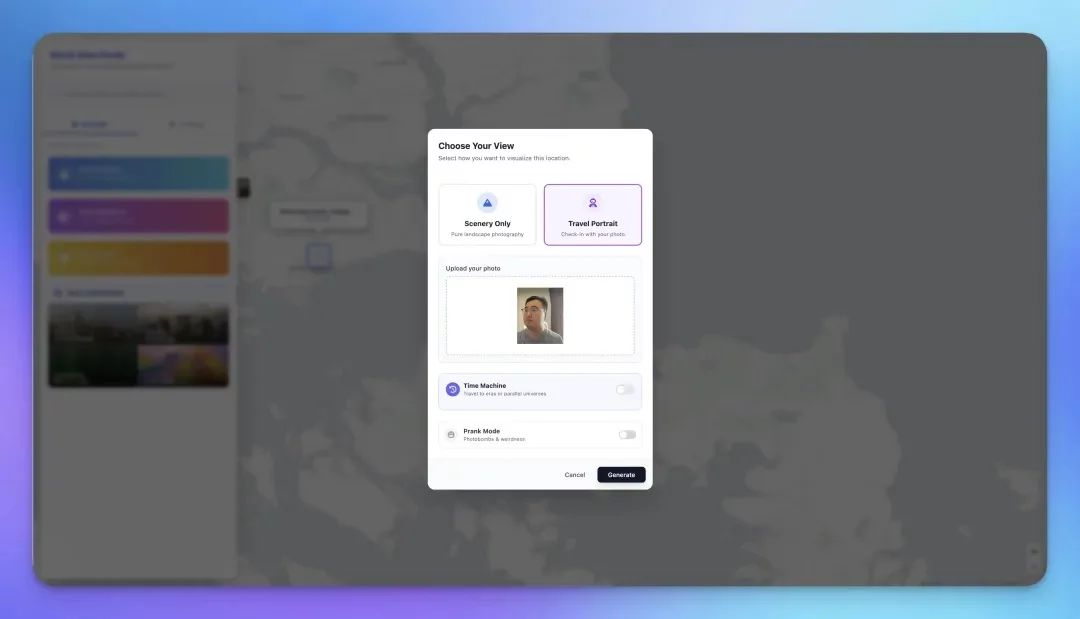想去哪就去哪!我用Nano Banana Pro做了个实时旅行相机(图6) 想去哪就去哪!我用Nano Banana Pro做了个实时旅行相机