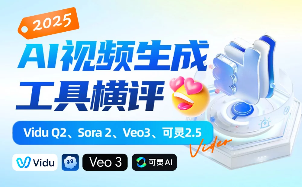 Vidu、Sora、Veo、可灵哪家强？2025 最新AI视频生成工具横评！