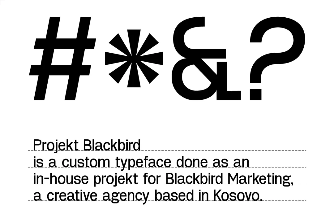 想找简洁干净的无衬线字体？试试这款免费的Projekt Blackbird