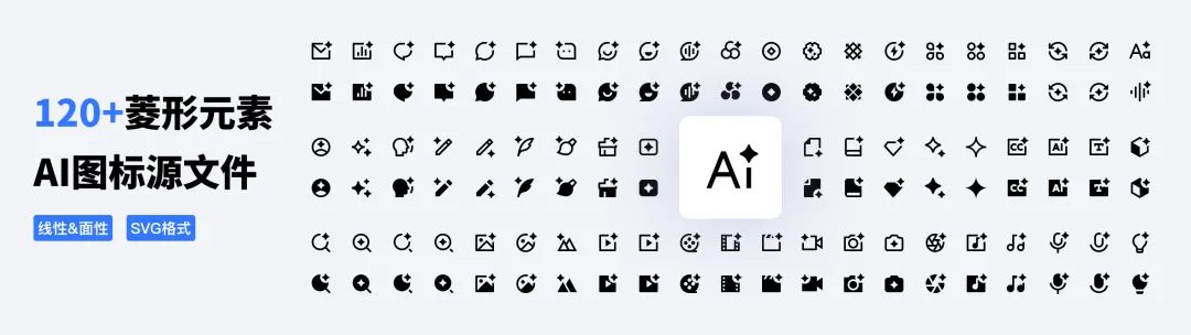 揭秘！为什么AI应用的图标都爱用「菱形十字星」这个视觉符号？