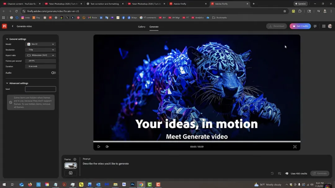 一站式整合！帮你快速了解 Adobe Firefly 视频生成功能