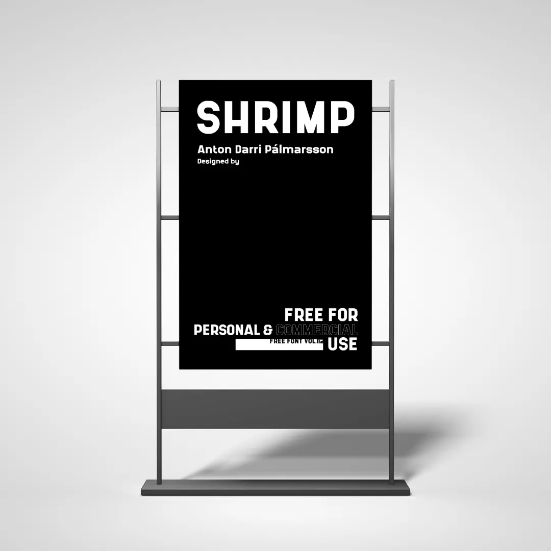 想找现代几何风格的无衬线字体？试试这款免费的Shrimp