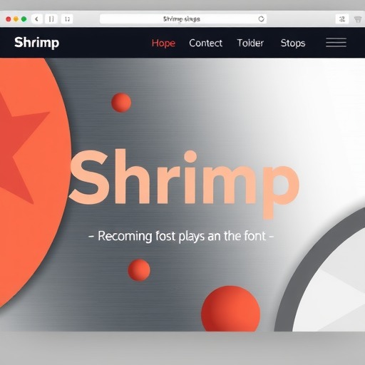 想找现代几何风格的无衬线字体？试试这款免费的Shrimp(图12)