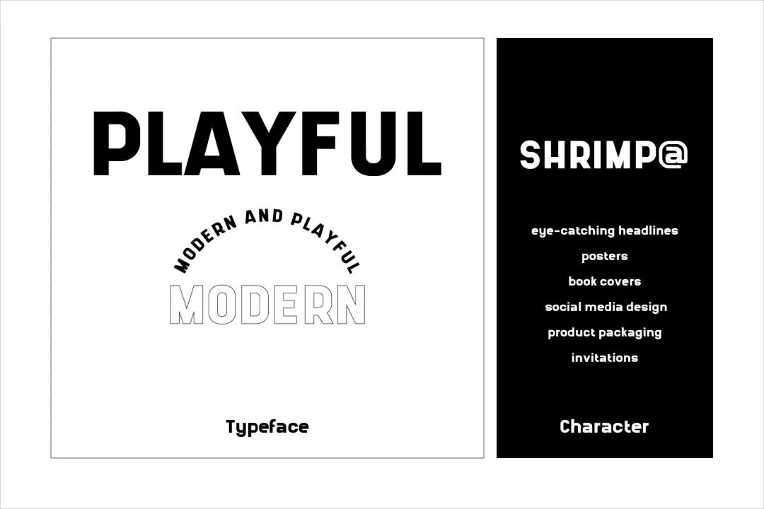 想找现代几何风格的无衬线字体？试试这款免费的Shrimp