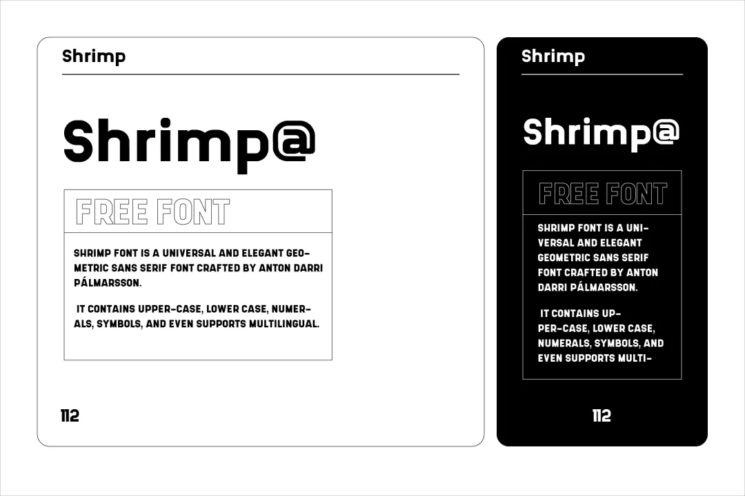 想找现代几何风格的无衬线字体？试试这款免费的Shrimp