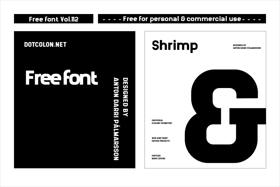 想找现代几何风格的无衬线字体？试试这款免费的Shrimp