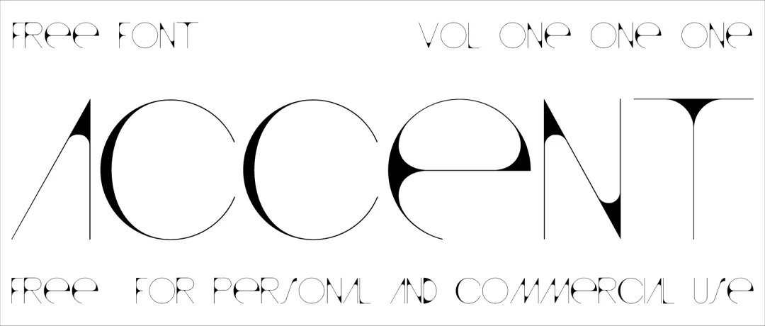 想找时尚高级的展示类字体？试试这款免费的Accent