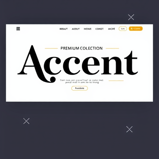想找时尚高级的展示类字体？试试这款免费的Accent