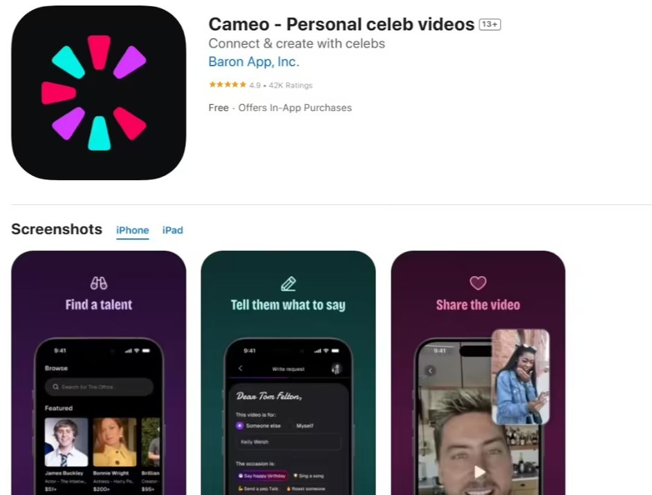 因 Sora 视频生成 App 存在同名功能，明星视频定制平台 Cameo 对 OpenAI 发起诉讼