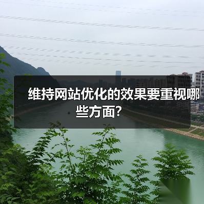 维持网站优化的效果要重视哪些方面？（图1）