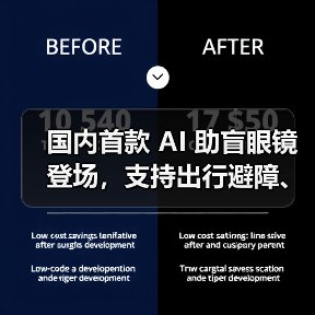 国内首款 AI 助盲眼镜登场，支持出行避障、找物读物（图2）
