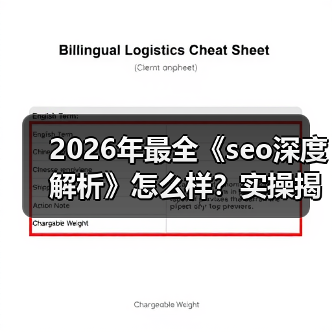 2026年最全《seo深度解析》怎么样?实操揭秘与趋势分析(图4) 2026年最全《seo深度解析》怎么样?实操揭秘与趋势分析(图4)