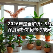 2026年最全解析:SEO深度解析如何帮你破局流量困局(图1) 2026年最全解析:SEO深度解析如何帮你破局流量困局(图1)