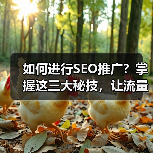 如何进行SEO推广?掌握这三大秘技,让流量翻倍提升!(图2) 如何进行SEO推广?掌握这三大秘技,让流量翻倍提升!(图2)