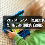 2026年必学：信息架构如何打造极致内容组织与导航设计