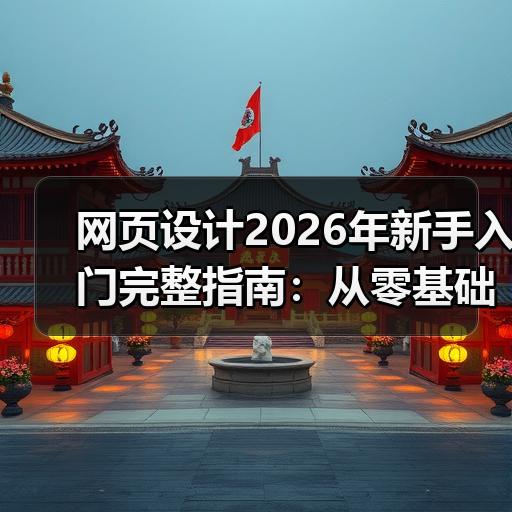 网页设计2026年新手入门完整指南：从零基础到独立完成实战项目的10个步骤