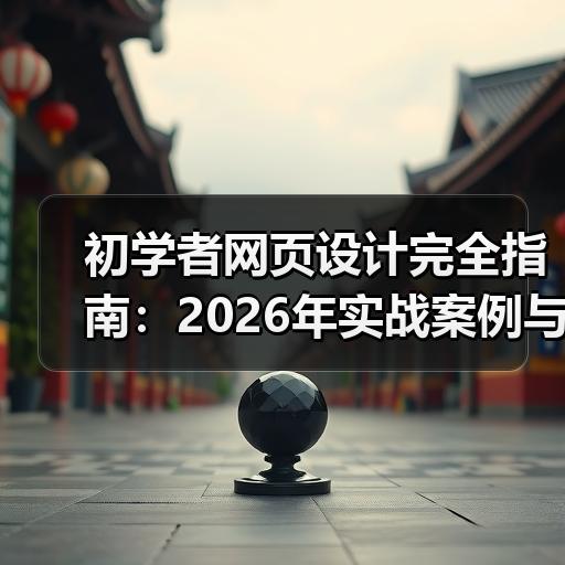 初学者网页设计完全指南：2026年实战案例与常用工具推荐