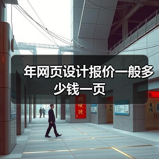 年网页设计报价一般多少钱一页