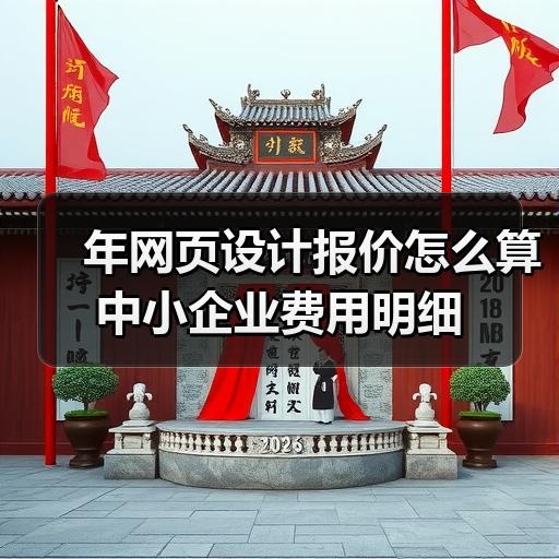 年网页设计报价怎么算中小企业费用明细