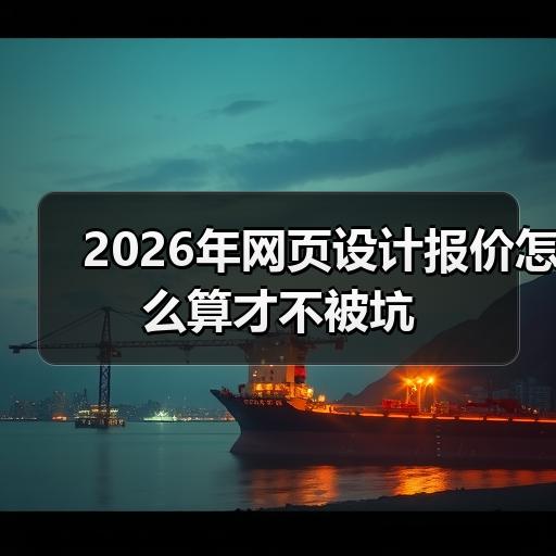 2026年网页设计报价怎么算才不被坑