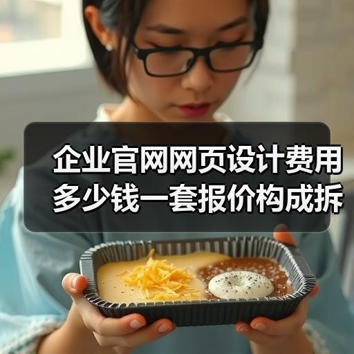 企业官网网页设计费用多少钱一套报价构成拆解