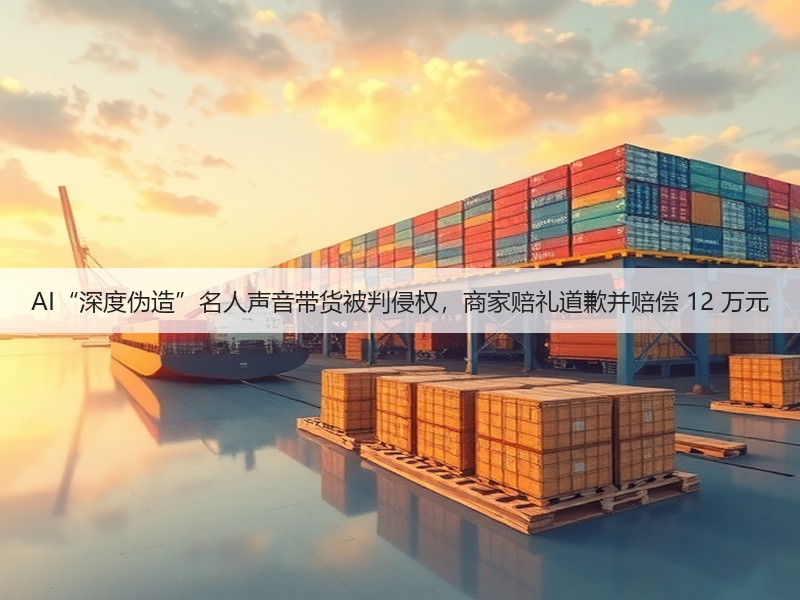 AI“深度伪造”名人声音带货被判侵权，商家赔礼道歉并赔偿 12 万元(图3)
