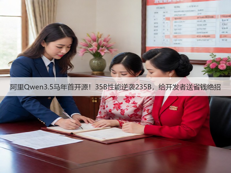 阿里Qwen3.5马年首开源！35B性能逆袭235B，给开发者送省钱绝招(图3)