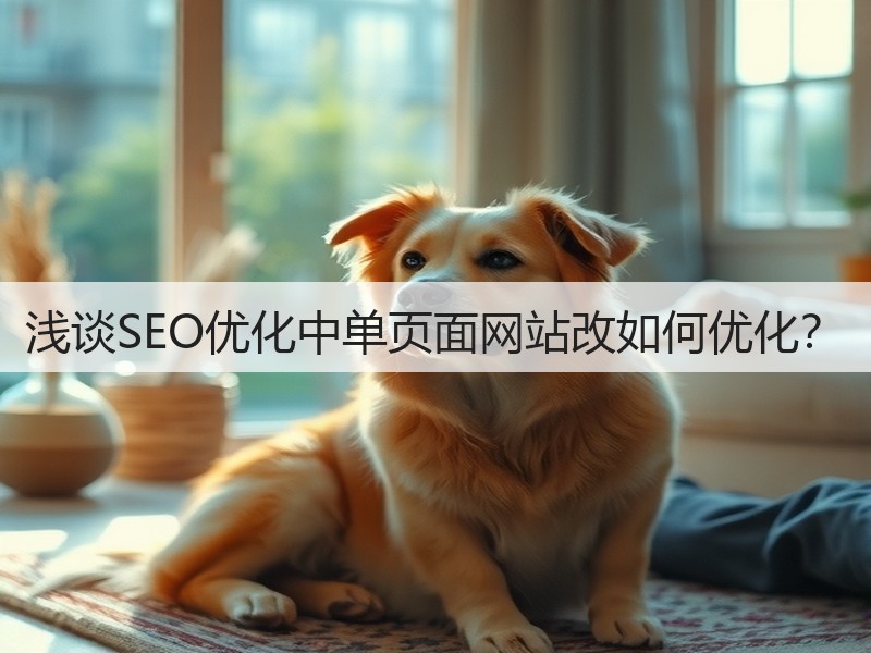 浅谈SEO优化中单页面网站改如何优化？(图3)