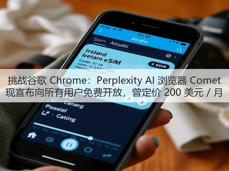 挑战谷歌 Chrome：Perplexity AI 浏览器 Comet 现宣布向所有用户免费开放，曾定价 200 美元 / 月(图3)