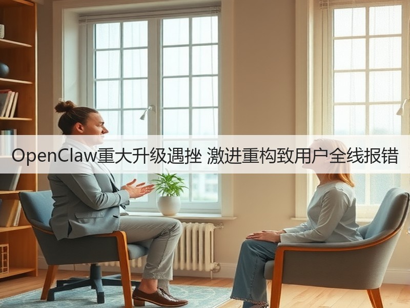 OpenClaw重大升级遇挫 激进重构致用户全线报错(图3)