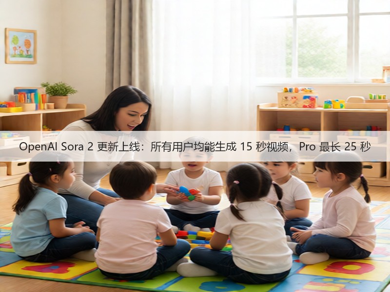 OpenAI Sora 2 更新上线：所有用户均能生成 15 秒视频，Pro 最长 25 秒(图2)