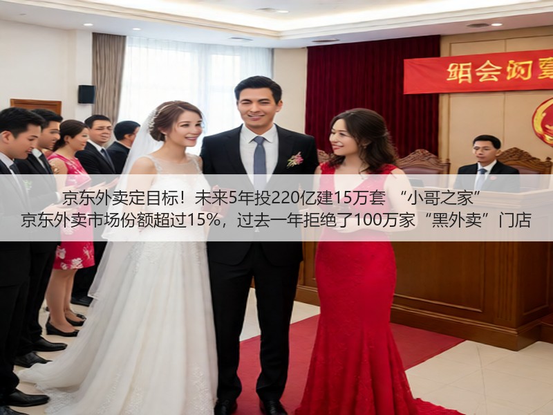 京东外卖定目标！未来5年投220亿建15万套 “小哥之家” 京东外卖市场份额超过15%，过去一年拒绝了100万家“黑外卖”门店(图2)