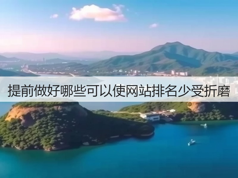提前做好哪些可以使网站排名少受折磨(图2)