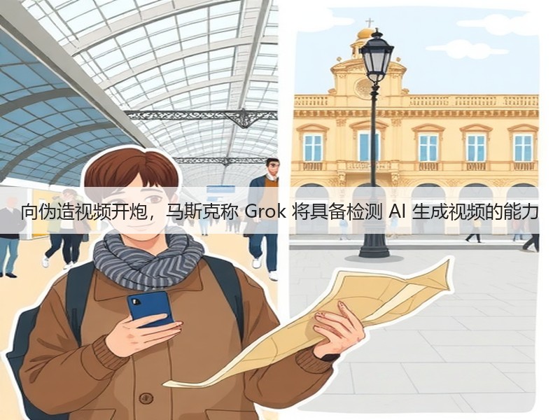 向伪造视频开炮,马斯克称 Grok 将具备检测 AI 生成视频的能力(图3) 向伪造视频开炮,马斯克称 Grok 将具备检测 AI 生成视频的能力(图3)