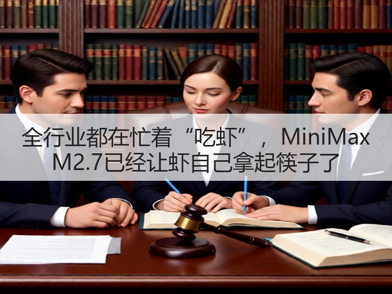 全行业都在忙着“吃虾”,MiniMax M2.7已经让虾自己拿起筷子了(图2) 全行业都在忙着“吃虾”,MiniMax M2.7已经让虾自己拿起筷子了(图2)