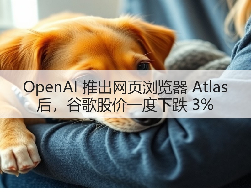 OpenAI 推出网页浏览器 Atlas 后，谷歌股价一度下跌 3%