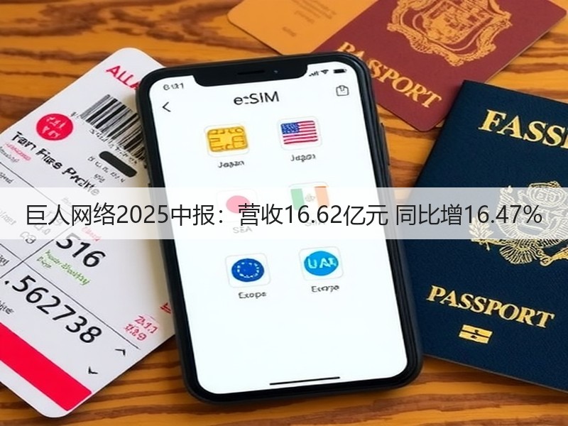 巨人网络2025中报：营收16.62亿元 同比增16.47%(图2)