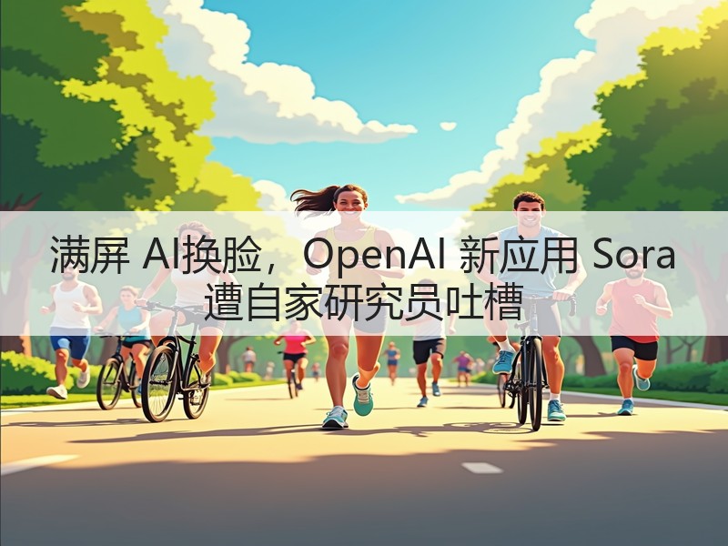 满屏 AI换脸,OpenAI 新应用 Sora 遭自家研究员吐槽(图3) 满屏 AI换脸,OpenAI 新应用 Sora 遭自家研究员吐槽(图3)