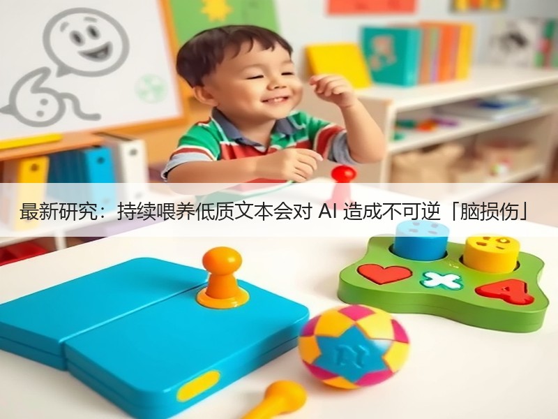 最新研究：持续喂养低质文本会对 AI 造成不可逆「脑损伤」