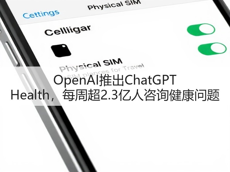 OpenAI推出ChatGPT Health,每周超2.3亿人咨询健康问题(图2) OpenAI推出ChatGPT Health,每周超2.3亿人咨询健康问题(图2)