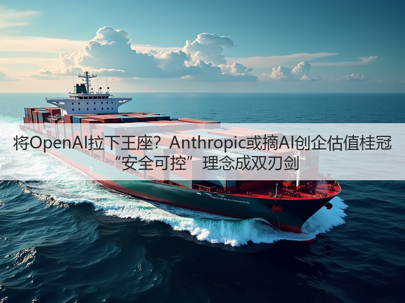 将OpenAI拉下王座？Anthropic或摘AI创企估值桂冠 “安全可控”理念成双刃剑(图3)